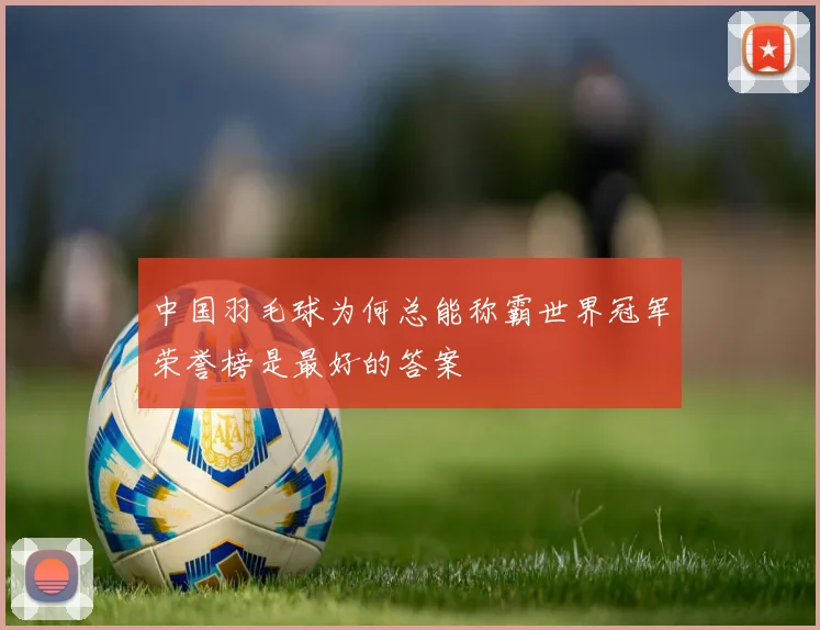 中国羽毛球为何总能称霸世界冠军荣誉榜是最好的答案